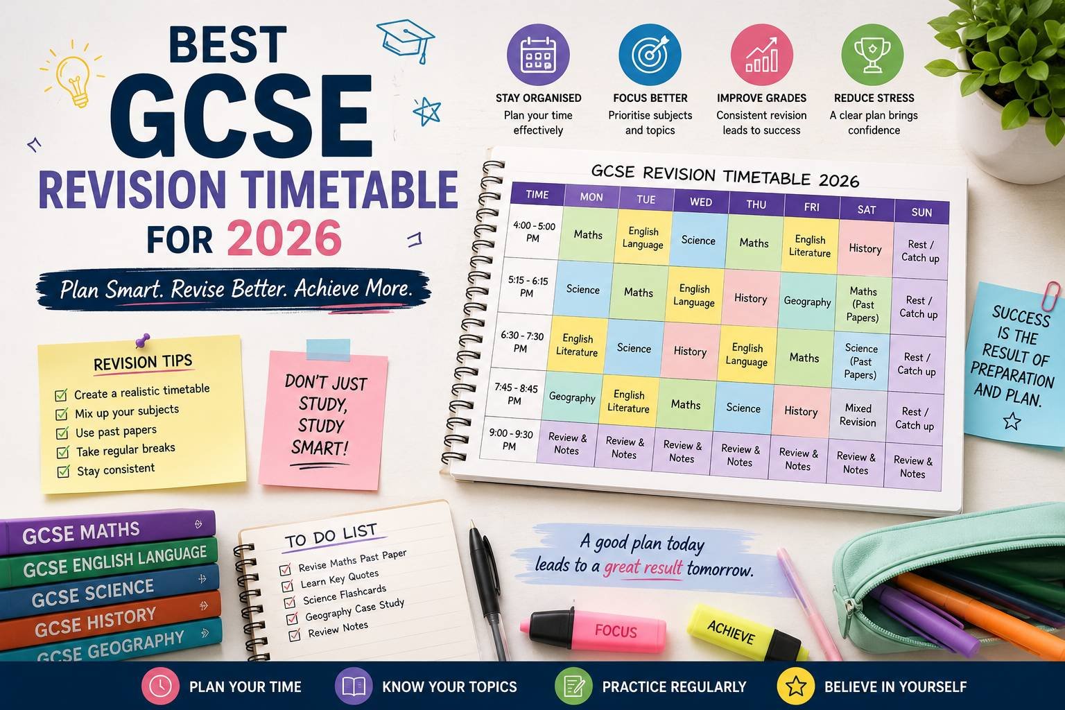 GCSE Revision Timetable 2026 for Effective Exam Preparation
