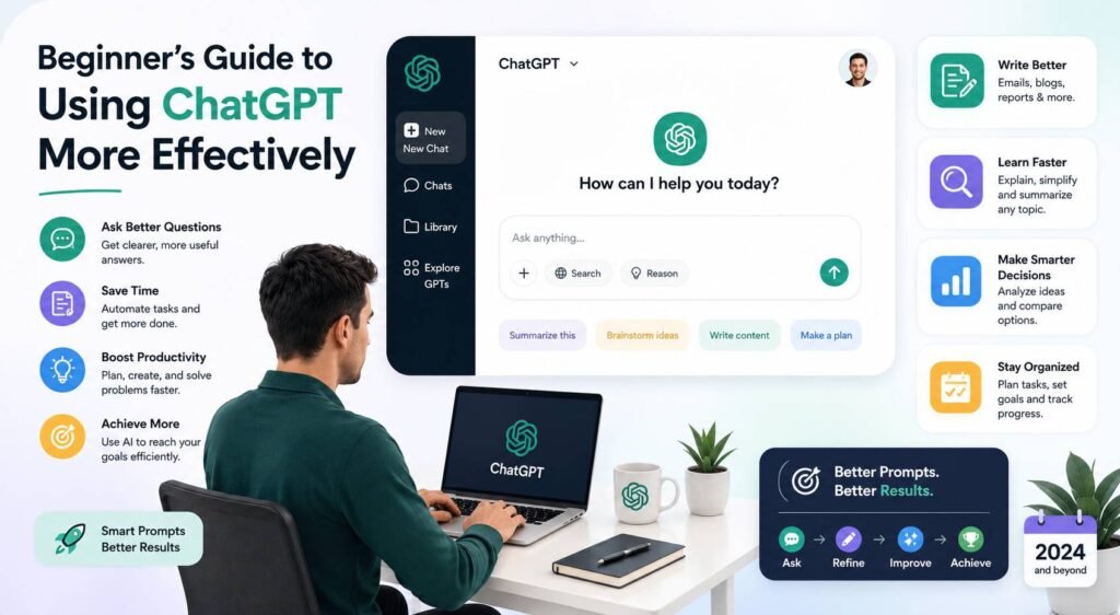 Beginner’s guide to using ChatGPT more effectively in 2026 for productivity and daily tasks