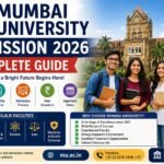 Mumbai University Admission 2026 complete guide banner featuring the university campus, students, eligibility criteria, admission process, fee structure and important dates