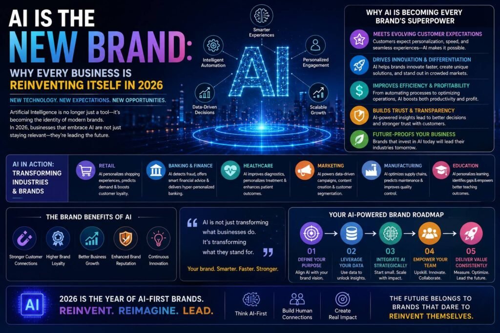 Business leaders using artificial intelligence, automation, data analytics, and digital technologies to reinvent their brands and drive innovation in 2026.