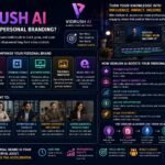 Content creator using VidRush AI to produce branded videos, YouTube content, and social media campaigns for building a strong personal brand online.